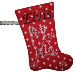 Personalisierte Nikolausstiefel mit Chihuahua Motiv