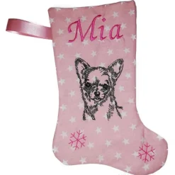 Personalisierte Nikolausstiefel mit Chihuahua Motiv