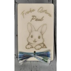 Personalisierte Osterkarte aus Holz – Gravierte Geschenkkarte für Ostern, Geldgeschenk & Ostergrüße
