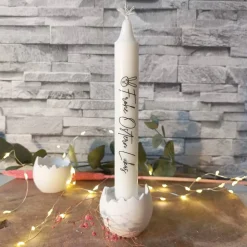 Personalisierte Osterkerzen mit Namen – Handgefertigte Kerzen für ein festliches Osterfest