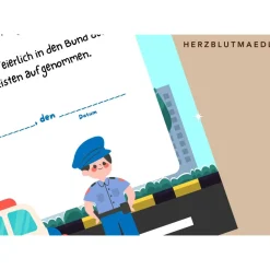 Personalisierte Polizei-Urkunde für Kinder für Verbrecherjagd & Schatzsuche am Kindergeburtstag als digitaler Download P