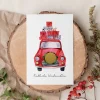 Personalisierte Rubbelkarte *Weihnachtsauto* / Gutschein als Weihnachtsgeschenk, optional mit Umschlag