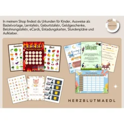 Personalisierte Schatzsuche Urkunde für Kindergeburtstag | Selbstausdruck | Digitale Datei | DIN A4 | Mitgebse