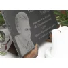 Personalisierte Schiefertafel 30x20cm – Grabstein & Gedenktafel mit Wunschgravur für Urnengrab