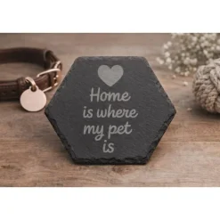 Personalisierte Schiefer-Untersetzer – Ein liebevolles Andenken für dein Haustier