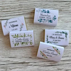 Personalisierte Schokolade als Gastgeschenk zur Jugendweihe | Personalisierung mit Wunschtext