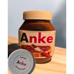 Personalisierte Schokoladenaufstrich Geburtstag, Weihnachten, Nutella Aufkleber personalisiertes Geschenk Nutella Glas C