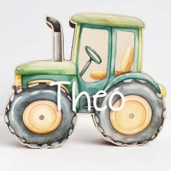 Personalisierte Spardose aus Holz – Traktor Motiv, handgefertigt, perfekte Geschenkidee für Geburtstag & Weihnachten