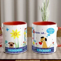 Personalisierte Tasse für Hundesitter – Dankeschön Geschenk Gassigänger mit Spruch und Hundemotiv