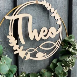 Personalisierte Türdekoration Kinderkommunion/Kommunion/Konfirmation "Fische", Türschild