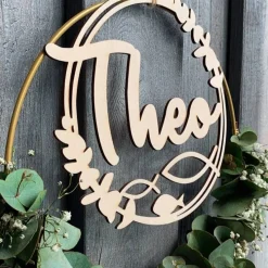 Personalisierte Türdekoration Kinderkommunion/Kommunion/Konfirmation "Fische", Türschild