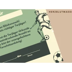 Personalisierte Urkunde für Fußballturniere und Fußballpartys – Einzigartiges Erinnerungsstück für alle Fußballfans