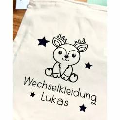 Personalisierte Wechseltasche / Kindergarten Beutel mit Namen | Wechselbeutel | Beutel Kita | Kindergartentasche Kindert