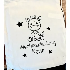 Personalisierte Wechseltasche / Kindergarten Beutel mit Namen | Wechselbeutel | Beutel Kita | Kindergartentasche Kindert