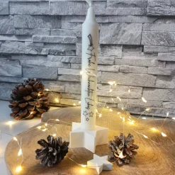 Personalisierte Weihnachtskerze mit Namen – Individuelle Kerze Weihnachten als Geschenk