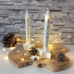 Personalisierte Weihnachtskerze mit Namen – Individuelle Kerze Weihnachten als Geschenk