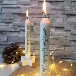Personalisierte Weihnachtskerze mit Namen – Individuelle Kerze Weihnachten als Geschenk