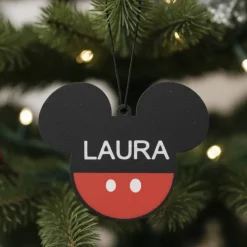 Personalisierte Weihnachtsbaum Dekoration mit Namen | Weihnachten Ornament | Weihnachtsanhänger | Weihnachtskugel | Name