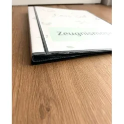 Personalisierte Zeugnismappe mit Name, Pflanzendesign, Geschenk Einschulung, Schulkind, Zeugnisordner, Schulstart, Mappe