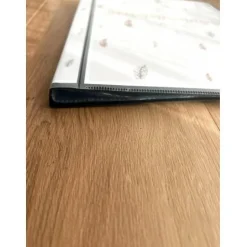 Personalisierte Zeugnismappe mit Name, Federdesign, Geschenk Einschulung, Schulkind, Zeugnisordner, Schulstart, Mappe