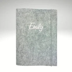 personalisierte Zeugnismappe Dokumentenmappe Filz Sichtbuch