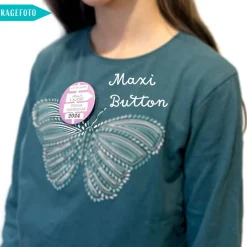 Personalisierter Button Tschüss Grundschule 2026 | Wegweiser Motiv | 8 Farben | 38/59mm | Wunschtext