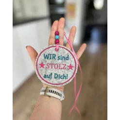 Personalisierter Filz-Anhänger für Schultüte – Einzigartiges Geschenk zur Einschulung 2025