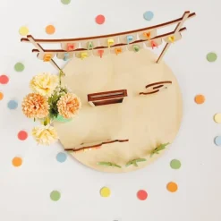 Personalisierter Geburtstagsteller Löwe bunt