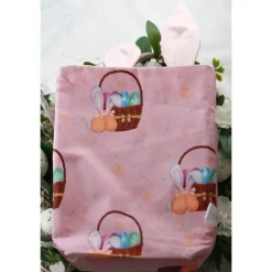 Personalisierter Geschenkbeutel für Ostern für Erwachsene „Ei feel good“ - Rosa