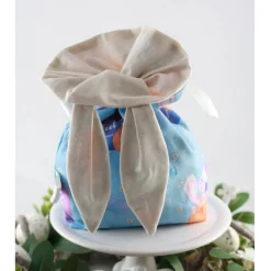 Personalisierter Geschenkbeutel für Ostern für Erwachsene „Ei feel good“ - Blau