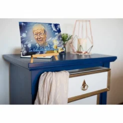 Personalisierter Grabschmuck von deinem Foto  auf Natur Schiefertafel