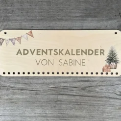Personalisierter Holz-Adventskalender