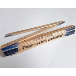 Personalisierter Meterstab mit Spruch – Zollstock 