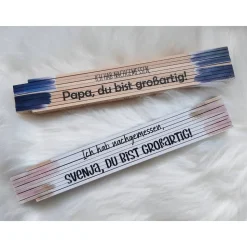Personalisierter Meterstab mit Spruch – Zollstock 
