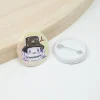 Personalisierter Namensbutton Pin Schneemann | 32 mm | Namensanstecker Geschenke Party