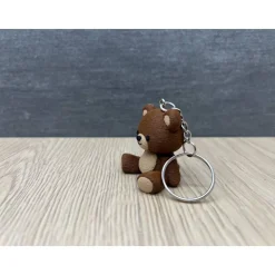 Personalisierter Schlüsselanhänger mit Namen – Teddy Bär – Geschenk für Kinder & Einschulung