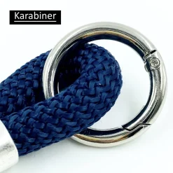 personalisierter Schlüsselanhänger für Patenonkel, Segeltau 34 Farben