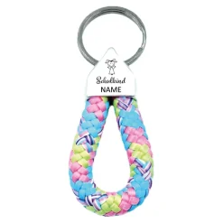 Personalisierter Schlüsselanhänger Schulkind mit Name – Glücksbringer zur Einschulung & für den Schulranzen (Nr.2)