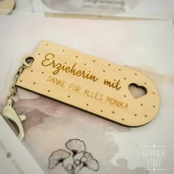 Personalisierter Schlüsselanhänger / Abschiedsgeschenk Erzieherin/Erzieher/Kita/Kindergarten / Personalisierte Geschenke