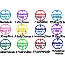 Personalisierter Schultütenanhänger zur Einschulung zum Befestigen an der Schultüte Schulranzen Tornister