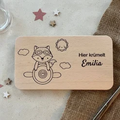 Personalisiertes Frühstücksbrettchen Kinder -  Geschenkidee Geburt - Patenkind Taufgeschenke - Geschenk Kindergeburtstag
