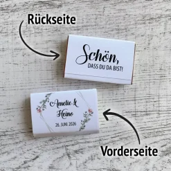 Personalisiertes Gastgeschenk zur Konfirmation & Firmung | Vollmilch Schokotäfelchen mit individueller Banderole