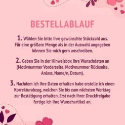 Personalisiertes Gastgeschenk zur Taufe | Schokolade mit Wunschdaten & floralem Design