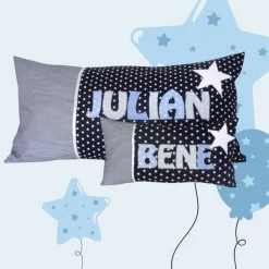 Personalisiertes Geburtskissen mit Namen & Geburtsdaten – Geschenk zur Geburt & Taufe