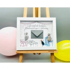 Personalisiertes Geburtstagsgeschenk Wanddeko Custom Wandbild Geburtstag Geldgeschenk zum Geburtstag WunscherfüllerGeld