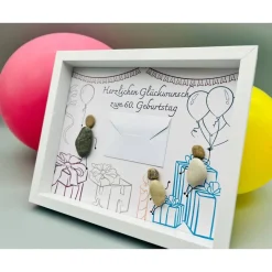 Personalisiertes Geburtstagsgeschenk Wanddeko Custom Wandbild Geburtstag Geldgeschenk zum Geburtstag WunscherfüllerGeld