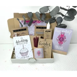 Personalisiertes Geburtstagsgeschenk für Frauen, Schwester, Mama und Freundin, Geschenk zum Geburtstag mit Trockenblumen