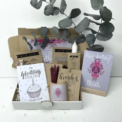 Personalisiertes Geburtstagsgeschenk für Frauen, Schwester, Mama und Freundin, Geschenk zum Geburtstag mit Trockenblumen