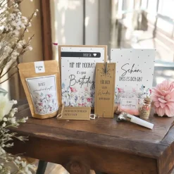 Personalisiertes Geburtstagsgeschenk für Frauen,  Personalisierte Geschenkbox gefüllt,  Geschenkidee Frau, Geschenkset