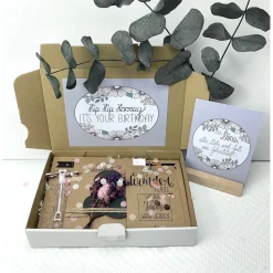 Personalisiertes Geburtstagsgeschenk mit Trockenblumen für Frauen, Geschenk zum Geburtstag für Schwester, Freundin, Mama